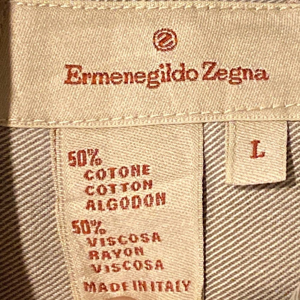 Ermenegildo Zegna button down shirt made in Italy size L